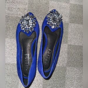 Office London Royal Blue Ballet Flats